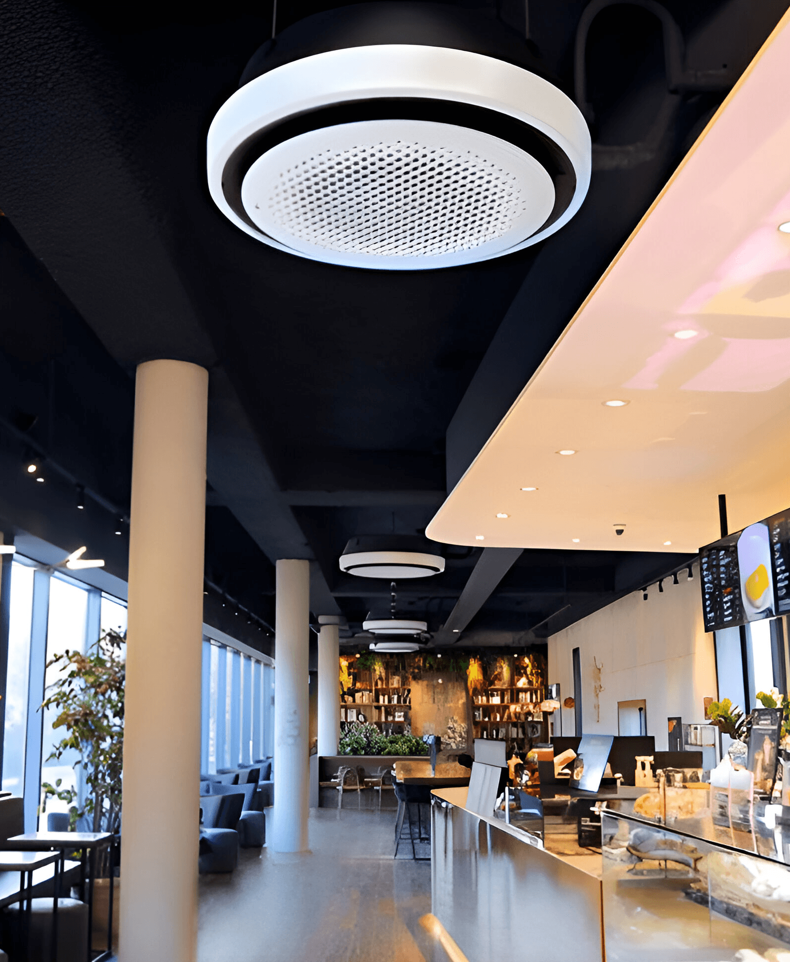 Commercial ceiling cassette aircon installation